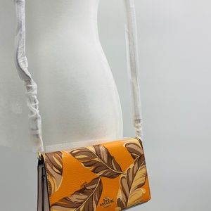 Authentic Coach Foldover Crossbody Clutch